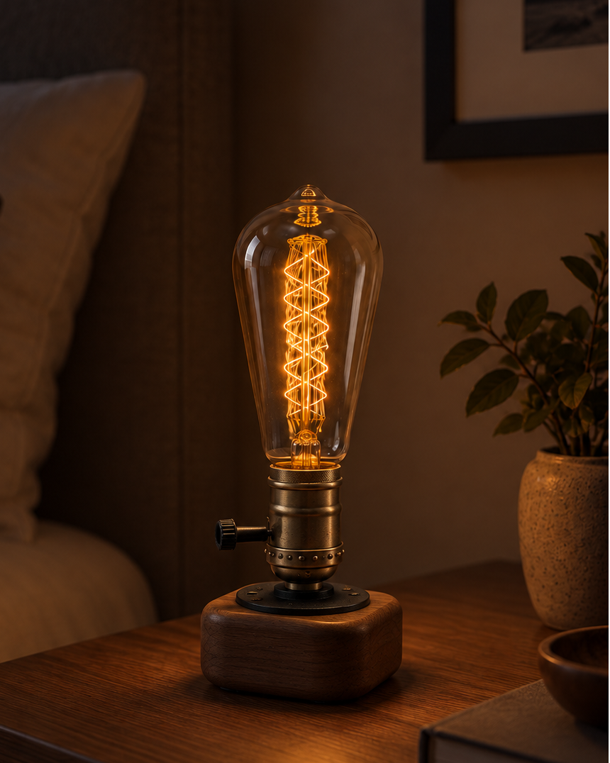 Pack of 2: Full-Spectrum Incandescent Bulb – 60W E27 (Edison, Spiral ST64)